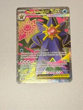 Pokémon TCG Mega Starmie EX  Rare Holo Perfect Order 102/108 English